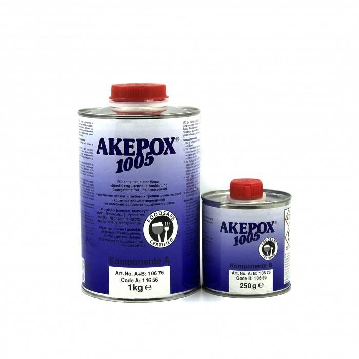 Эпоксидный клей Akemi AKEPOX 1005. Прозрачный бесцветный.